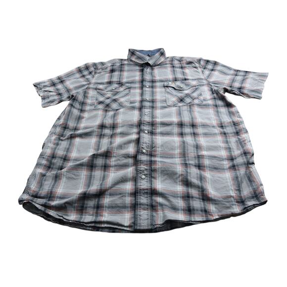 Carhartt Relaxed- Fit Gray Plaid Button Up Men's Shirt XL - Picture 1 of 8